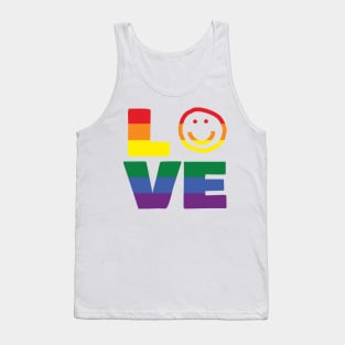 Pride Love Smiley Face Tank Top